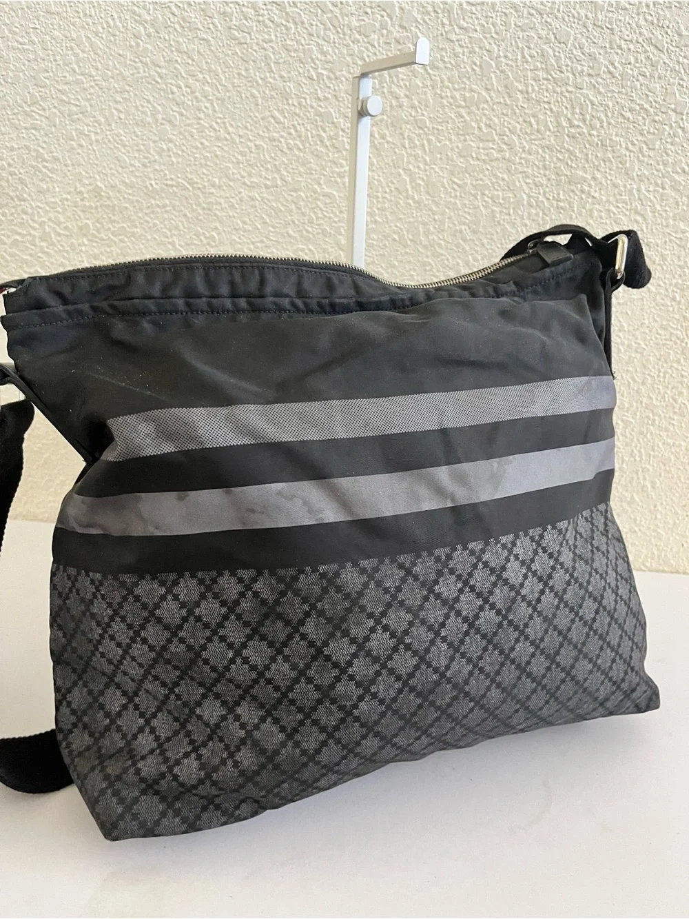 Gucci unisex nylon messenger bag